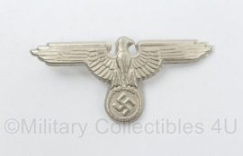 WO2 Duitse Waffen SS pet adelaar metaal - mist 1 pin - 7 x 3,5 cm - replica