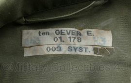 Klu Luchtmacht grijze uniform jas met klittenband vlakken - maker Seyntex - maat 51-53 - origineel