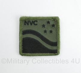 Defensie NVC Nationaal VoorlichtingsCentrum borstembleem - met klittenband - 5 x 5 cm - origineel