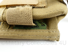 Defensie of US Army Coyote MOLLE handgranaat handgrenade pouch - merk Warrior Assault Systems - 11 x 9,5 x 5 cm - origineel