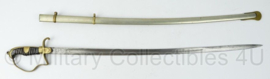 Turkse leger sabel met schede - lengte 87 cm - origineel