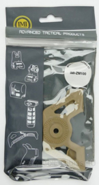 IMI Defense IMI-Z-M100 MOLLE Attachment bevestiging coyote voor holster - 10 x 8 cm - nieuw in verpakking - origineel