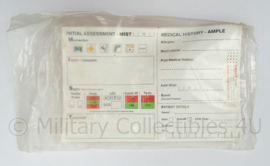 KL Landmacht Medical History - Medische Kaart voor militair - in verpakking - afmeting 15 x 10 cm - origineel