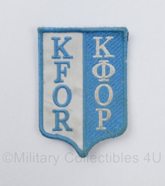 KFOR Kosovo Force embleem - met klittenband - 8 x 5,5 cm - origineel