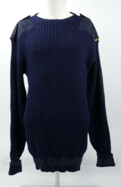 KM Koninklijke Marine Adspirant Reserve Officier 100% pure wool wollen trui donkerblauw - maat 7 = XL - gedragen - origineel