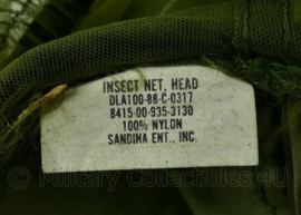 US Army headnet insect groen nylon - origineel