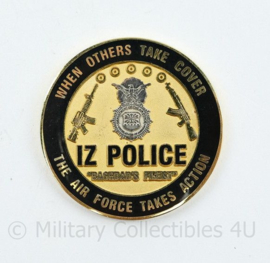 Zeldzame coin Commander Coin SF Security Forces Detachment 4 732 ESFS Air Force Operation Iraqi Freedom   - diameter 4,5 cm - origineel