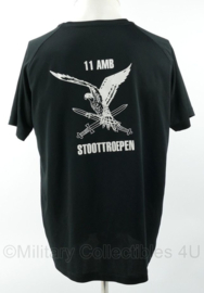 Defensie Stoottroepen 13 INFBN AALS RSPB 11 AMB Stoottroepen t-shirt zwart - maat Large - gedragen - origineel