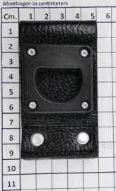 Kmar of politie koppel adapter zwart - 9 x 5 cm - origineel