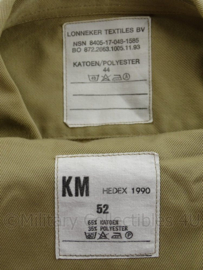 Koninklijke Marine khaki overhemd en broek set - maat 52 (Large) - origineel