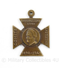 Medaille 1898 - 1948 Comité Kroningstad 1948 Amsterdam - 3,5 x 2,5 cm - origineel