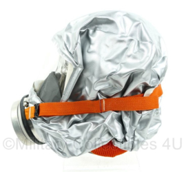 Emergency Escape eenmalig Gasmasker - zilver/oranje - NIEUW - origineel