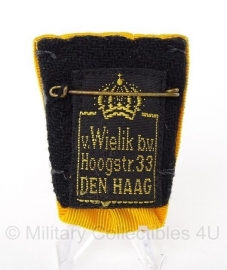 Zilveren Nederlandse zilveren medaille voor 24 jaar Trouwe Dienst - Wilhelmina (Huidig model)- origineel