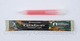 Breaklights Cyalume Chemlight  Tactical Light - 12 uur RED - tht 5- 2023 - origineel leger