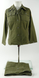 WO2 US WAC dames HBT jas en broek 2nd Lieutenant Medical Department - maat 36 - replica