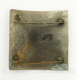 KNIL mouwschild territoriaal commando Sumatra Nederlands-Indië Cordesius & Zonen Batavia - metaal  - 7 x 6 cm - origineel