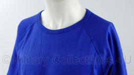 Defensie burgerpersoneel t-shirt blauw - maat 8090/1525 of 8595/2535 - origineel