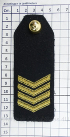KMARNS epauletten Sergeant Majoor van de Mariniers  - 13 x 5 cm - origineel