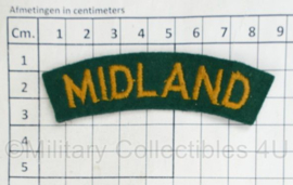 Canadese leger Midland shoulder title - 8,5 x 3 cm - origineel