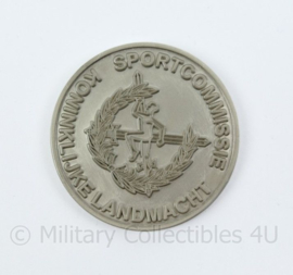 LO sport Coin in doosje open Militair kampioenschap volleybal 2019 -12 x 8,5 x 1,5 cm - origineel