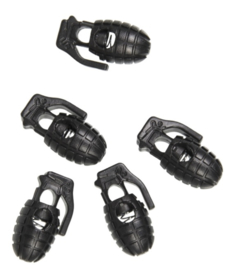 Koordstopper HANDGRANAAT Black  - 10 STUKS