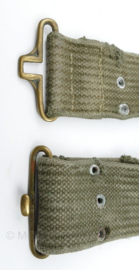 WO2 US Pistol belt OD - 65 x 5,5 cm - origineel