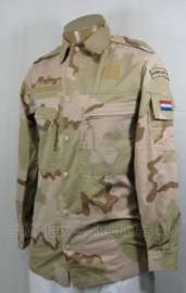 Korps Mariniers desert camo basis jas met Korps Mariniers straatnaam - gedragen - maat 8000/9500 - origineel