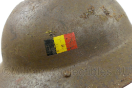 ABL Belgische leger helm 1950 - lijkt op WO2 Brits model - maat 57 - origineel