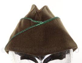 Overseas cap Garrison cap Green/White piping Armored units - 57 of 58 cm.