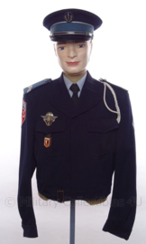 Politie Frankrijk uniform SET jasje en pet - met originele insignes en medailles - rang Gardien 2V - maat M - origineel