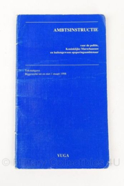 KMAR Koninklijke Marechaussee Ambtinstructie boek - origineel