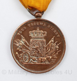 Medaille voor Trouwe Dienst Wilhelmina periode - 9,5 x 4 cm - origineel