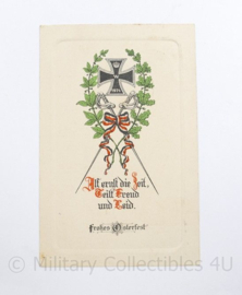 WO1 Duitse Postkarte Frohes Osterfest 1918  - 9 x 14,5 cm - origineel