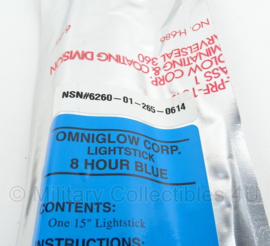 Militaire 15'' breaklight Omniglow lightstick Omniglow Corp - 8 hour BLUE - lengte 40 cm - breaklight