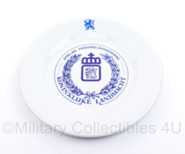 Porseleinen bord Koninklijke Landmacht afdeling personeelsvoorziening  - diameter 24 cm - origineel