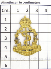 WO2 Canadees baret of pet insigne Royal Canadian Army Medical Corps - afmeting 3 x 4,5 cm - origineel