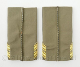 Sergeant-Majoor instructeur epauletten paar voor Stratotex regenjas - 8½ x 5 cm - nieuw - origineel
