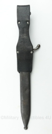 WO1 Duitse M1898/05 KURZ 1916 G98 bayonet ingekort - met schede en koppelschuh - Waffenfabrik Mauser AG Oberndorf - origineel