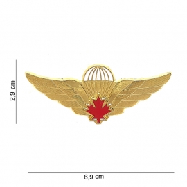 Parawing Parachutist Badge Canada metaal - 6,9 x 2,9 cm.