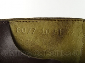 KL Nederlandse leger schoenen - bruin leer - vorig model - gedragen - maat 43M tm. 46B  - origineel