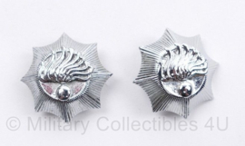 1 Korps Rijkspolitie epaulet rang insigne -  diameter 2,5 cm -  origineel