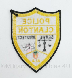 US Clanton Police patch Alabama Serve Protect - 11 x 9 cm - origineel