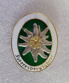 HeeresBergführer gebirgjäger insigne metaal  edelweiss - voor uniform