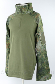 Combatshirt Fr NFP Green Perm. brandwerend met Permetrine - model met rits middenvoor - maat Medium - nieuw - origineel