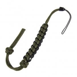 Knife Cord / Zakmes draagkoort Knife cord - groen/zwart nylon