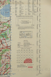 WW2 British War Office map 1944 Central Europe Minden - 88 x 64,5 cm - origineel