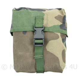 Korps Mariniers MOLLE opbouwtas algemeen middel Forest Woodland camo - licht gebruikt - 19 x 10 x 14 cm - origineel