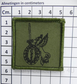 KL Borstembleem 41ste Brigadegeneeskundige Compagnie - met klittenband - 5 x 5 cm - origineel