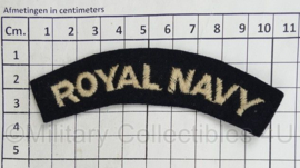 Britse leger Royal Navy shoulder title - 10,5 x 3 cm - origineel