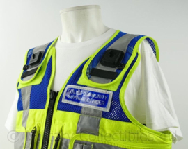 Britse PCSO reflectie vest met pepperspray houder - maat Large - licht gedragen - origineel